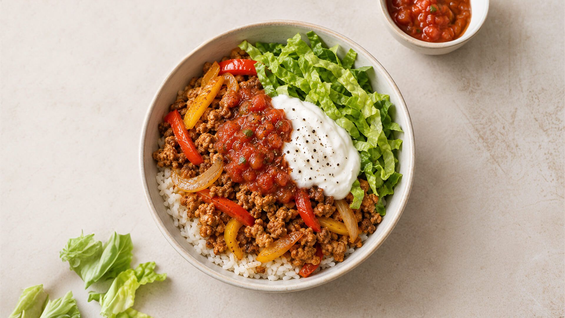 Preview of Turkey Fajita Taco Bowl